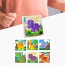 Drevené Montessori puzzle pre rozvoj jemnej motoriky Dinosaurus Materiál drevo