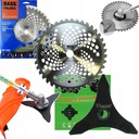 TARCZA NÓŻ PIŁA WIDIOWA DO PODKASZARKI KOSY SPALINOWEJ TRÓJZĄB ZESTAW