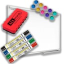 МАГЕНТИЧНО-БЕЛАЯ ДОСКА ДЛЯ СУХОГО СТИРАНИЯ 90х60см + БЕСПЛАТНЫЙ НАБОР АКСЕССУАРОВ