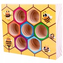Hra NÁPLASTI MEDU Včely Montessori včely Materiál drevo