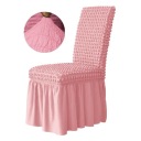 Чехлы на стулья из жатого хлопка с рюшами Розовый