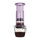AEROPRESS CLEAR PURPLE ZAPARZACZ DO KAWY FIOLETOWY Z 50 FILTRAMI