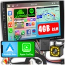 Car Radio 2 DIN Android Auto CarPlay RDS WiFi GPS DSP FM 9 