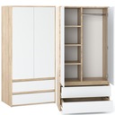 СОНОМА ДУБ ШКАФ БЕЛЫЙ ШКАФ