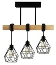 Подвесной потолочный светильник, светодиодная деревянная балка, ромбовидная люстра E27 в стиле лофт