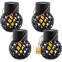 4x СОЛНЕЧНАЯ ЛАМПА ФАКЕЛ ПЛАМЯ ОГОНЬ СВЕТОДИОДНАЯ ПОДВЕСНАЯ ЛАМПА ФОНАРЬ