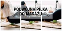 PODWÓJNA PIŁKA DO MASAŻU ROLLER CROSSFIT FXF Kolor czarny