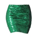 Módne dámske sukne Bling elastická zelená Strih veľmi priliehavý