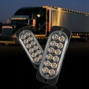 4X FLASHER HEADLIGHT LED POMARANCZOWA HELP LAFETTE 12V LED BEAM Z BY REMOTE CONTROL  photo 11