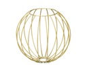 Абажур из металлической проволоки для шаровых ламп E27, XL золотой