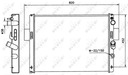 NRF 58243 CHLODNICA, SISTEMA DE REFRIGERACIÓN DEL MOTOR 