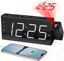 Цифровой будильник с проектором, светодиодным дисплеем, USB