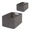 Koszyk Curver Style L szary pojemnik rattan elegancki praktyczny solidny