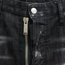 DSQUARED2 talianske džínsy nohavice SKATER JEAN BLACK NEW ITALY IT52 Zapínanie gombíky