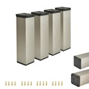 4x МЕБЕЛЬНЫЕ НОЖКИ РЕГУЛИРУЕМАЯ НОЖКА 15 СМ INOX