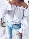 ИСПАНСКАЯ женская блузка, элегантный верх, воланы, открытые плечи, L/XL