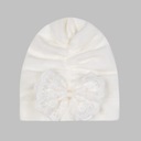 TURBANIK OCIEPLANY AURELIA ECRU Z APASZKĄ - 74