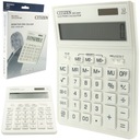 Калькулятор школьный офисный, большие проценты, 12 цифр CITIZEN SDC-444 белый