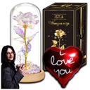 Вечная роза в светодиодном стекле Подарок Юбилей День Рождения