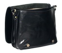 Pánska kožená taška cez rameno veľká čierna talianska A4 poštárka vintage A4 Hlavný materiál prírodná koža