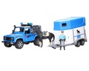 ПОЛИЦЕЙСКИЙ LAND ROVER DEFENDER С ПРИЦЕПОМ BRUDER 02588