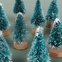 Sada 12 mini vianočných stromčekov Značka iná