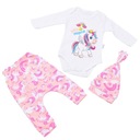 NIEMOWLĘCY KOMPLET SPODNIE BODY CZAPKA PONY Roz 74