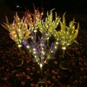 3x светодиодные солнечные лампы, вставной декоративный садовый светильник с цветком лаванды, 75 см