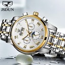JSDUN 8718 Business Pánske mechanické hodinky Materiál puzdra oceľ