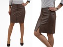 BIZNESOWA MODNA SPÓDNICA SKÓRA DŁUGI SUWAK Roz.48