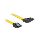 Кабель Delock 82828 DATA III SATA длиной 0,3 м с металлической защелкой, наклоненный вправо/прямой
