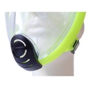 Celotvárová potápačská maska s Fajkou ACRA - Veľkosť S Žltá Farba viacfarebná