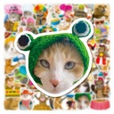 100 PIEZAS FUNNY CAT CARTOON GRAFFITI PEGATINAS CUTE LOK9026 