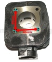 ЦИЛІНДР ПОРШЕНЬ PEUGEOT 50 SPEEDFIGHT 3 3 09-14R  (17264488560) фото min 6