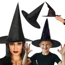 ШЛЯПА ВЕДЬМЫ БОЛЬШАЯ ШЛЯПА ВЕДЬМЫ ХЭЛЛОУИН КАРНАВАЛЬНАЯ ЧЕРНАЯ 39см