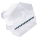 Кормушка для птиц оконная, прозрачная, сплошная.