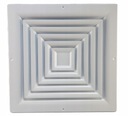 Квадратный потолочный диффузор HB40/NCD-S 595x595