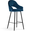 Табурет 70 GRANDA барный стул Темно-синий бархат