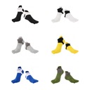 6 Pairs of Cotton Toe Socks