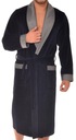 Халат мужской хлопковый бархатный RE-102 Navy Blue 4XL