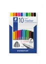 Набор из 10 цветов Staedtler Fineliner