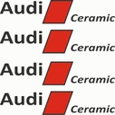 Наклейка Audi Ceramic на суппорты. Набор наклеек.