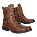 BUTY MESKIE SZTYBLETY SKÓRZANE CAŁOROCZNE MILITARNE MOTOCYKLOWE MEDARD R41