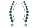 СЕРЬГИ С ГОЛУБЫМИ КРИСТАЛЛАМИ kn019