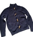 George pánsky pletený sveter tmavomodrý Navy zips golf M/L