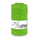Нитка плетеная для макраме ColiNea, 100% хлопок, 3мм, 100м, светло-зеленая