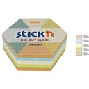 БЛОКНОТ HEXAGON, 61X70MM, СМЕШИВАНИЕ 5 ЦВЕТОВ ПАСТЕЛЬ+ПЕРЕРАБОТКА