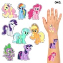 МОЮЩИЕСЯ ДЕТСКИЕ ТАТУ ВРЕМЕННЫЕ MY LITTLE PONY - 8 ЭЛЕМЕНТОВ. / 150 ДИЗАЙНОВ