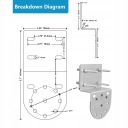KIT DO INSTALLATION NA SUPIE ANTENOWYM ZE SRUBAMI U SHORT BRACKET DO 6P  photo 7