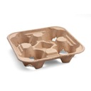 Papír tálca holder tartó 4 pohárhoz 50 db